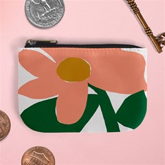 Peach Sunflower Flower Pink Green Mini Coin Purses by Mariart