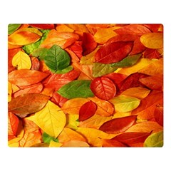 Leaves Texture Double Sided Flano Blanket (large)  by BangZart