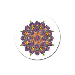 Ornate Mandala Magnet 3  (round) by Valentinaart