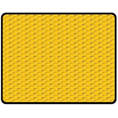 Yellow Dots Pattern Fleece Blanket (medium)  by BangZart