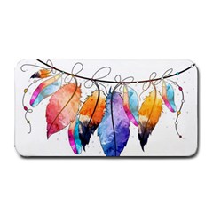 Watercolor Feathers Medium Bar Mats by LimeGreenFlamingo