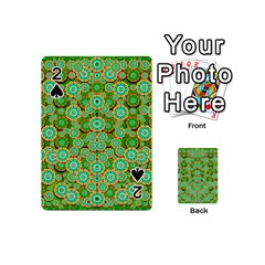 Flowers In Mind In Happy Soft Summer Time Playing Cards 54 (mini)  by pepitasart