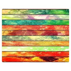 Stripes Color Oil Double Sided Flano Blanket (medium)  by BangZart