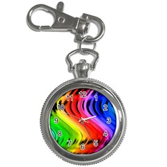 Colorful Vertical Lines Key Chain Watches by BangZart