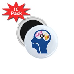 Male Psyche 1 75  Magnets (10 Pack) 