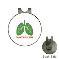 Tobacco Free Zone Hat Clips With Golf Markers