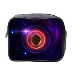 The Little Astronaut On A Tiny Fractal Planet Mini Toiletries Bag 2-side