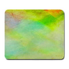 Abstract Yellow Green Oil Large Mousepads by BangZart