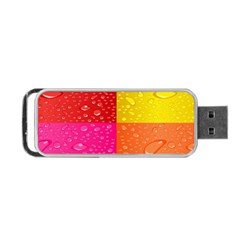 Color Abstract Drops Portable Usb Flash (one Side) by BangZart