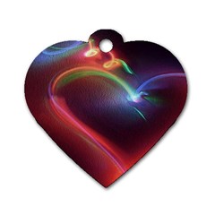 Neon Heart Dog Tag Heart (two Sides) by BangZart