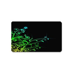 Abstract Colorful Plants Magnet (name Card) by BangZart