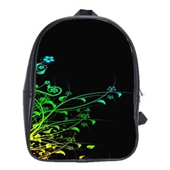 Abstract Colorful Plants School Bags (xl)  by BangZart