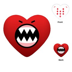 Funny Angry Playing Cards (heart)  by BangZart