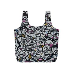 Alien Crowd Pattern Full Print Recycle Bags (s)  by BangZart