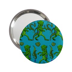 Swamp Monster Pattern 2 25  Handbag Mirrors by BangZart