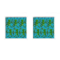 Swamp Monster Pattern Cufflinks (square) by BangZart