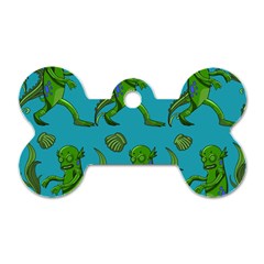 Swamp Monster Pattern Dog Tag Bone (one Side) by BangZart