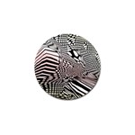 Abstract Fauna Pattern When Zebra And Giraffe Melt Together Golf Ball Marker (10 pack) Front