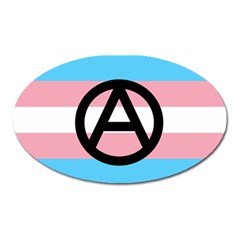 Anarchist Pride Oval Magnet