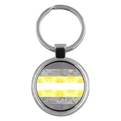 Nonbinary Flag Key Chains (round)  by AnarchistTransPride