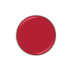 Usa Flag Red Blood Red Classic Solid Color  Hat Clip Ball Marker (10 Pack) by PodArtist