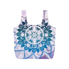 Mandalas Symmetry Meditation Round Full Print Recycle Bags (s)  by BangZart