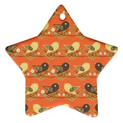 Birds Pattern Ornament (star) by linceazul