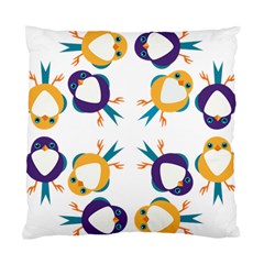 Pattern Circular Birds Standard Cushion Case (one Side) by BangZart