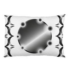 Metal Circle Background Ring Pillow Case by BangZart