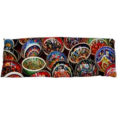 Colorful Oriental Bowls On Local Market In Turkey Body Pillow Case (dakimakura) by BangZart