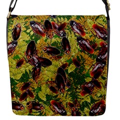 Cockroaches Flap Messenger Bag (s) by SuperPatterns