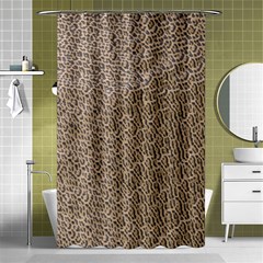 Animal Print Panthera Onca Texture Pattern Shower Curtain 48  X 72  (small) 