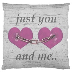 Shabby Chich Love Concept Poster Standard Flano Cushion Case (two Sides) by dflcprints