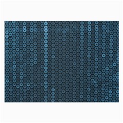 Blue Sparkly Sequin Texture Large Glasses Cloth