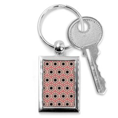 Black Stars Pattern Key Chains (rectangle)  by linceazul