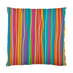 Colorful Striped Background Standard Cushion Case (one Side)