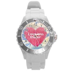 Love Concept Poster Design Round Plastic Sport Watch (l) by dflcprints