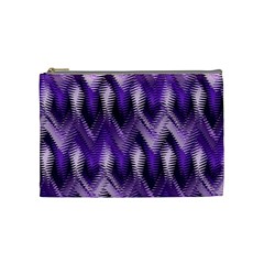 Purple Wavy Cosmetic Bag (medium) 