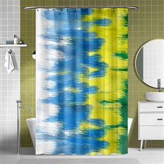 Brazil Colors Pattern Shower Curtain 48  X 72  (small) 