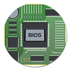 Computer Bios Board Magnet 5  (round) by BangZart