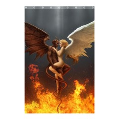 Angels Wings Curious Hell Heaven Shower Curtain 48  X 72  (small)  by BangZart