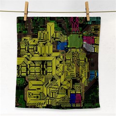 Technology Circuit Board Face Towel by BangZart