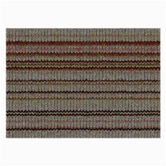 Stripy Knitted Wool Fabric Texture Large Glasses Cloth (2-side) by BangZart