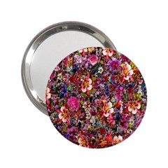 Psychedelic Flower 2 25  Handbag Mirrors by BangZart