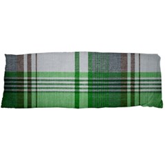 Plaid Fabric Texture Brown And Green Body Pillow Case Dakimakura (two Sides) by BangZart