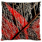 Leaf Pattern Large Flano Cushion Case (Two Sides) Front