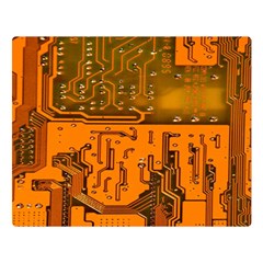 Circuit Board Pattern Double Sided Flano Blanket (large)  by BangZart