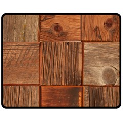 Barnwood Unfinished Fleece Blanket (medium)  by BangZart