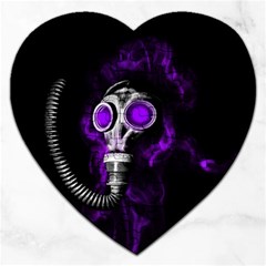 Gas Mask Jigsaw Puzzle (heart) by Valentinaart