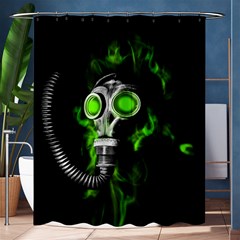 Gas Mask Shower Curtain 60  X 72  (medium)  by Valentinaart